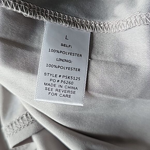 Polagram‎ -1925 Tulle Mesh Skirt Light Grey Midi Length Boho Balletcore Large - Picture 8 of 9